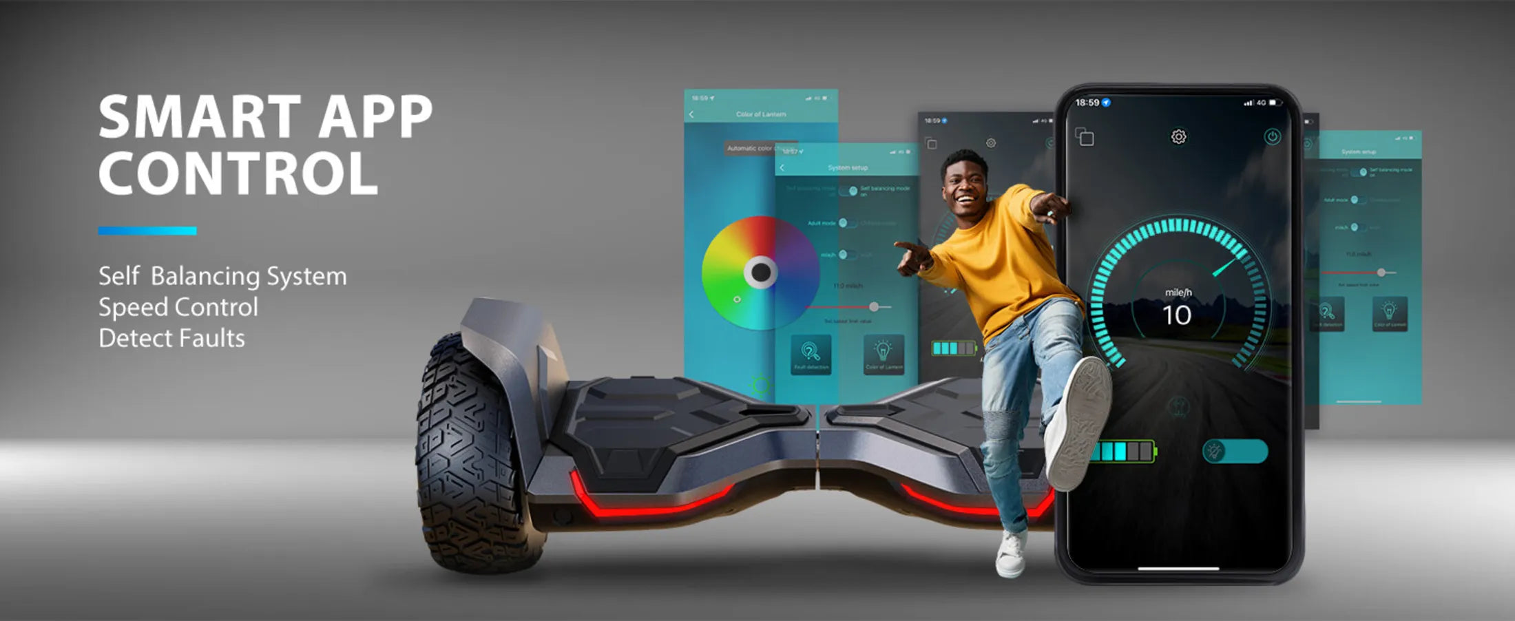GYROOR G2 Warrior Hoverboard A-Plus Content - 8