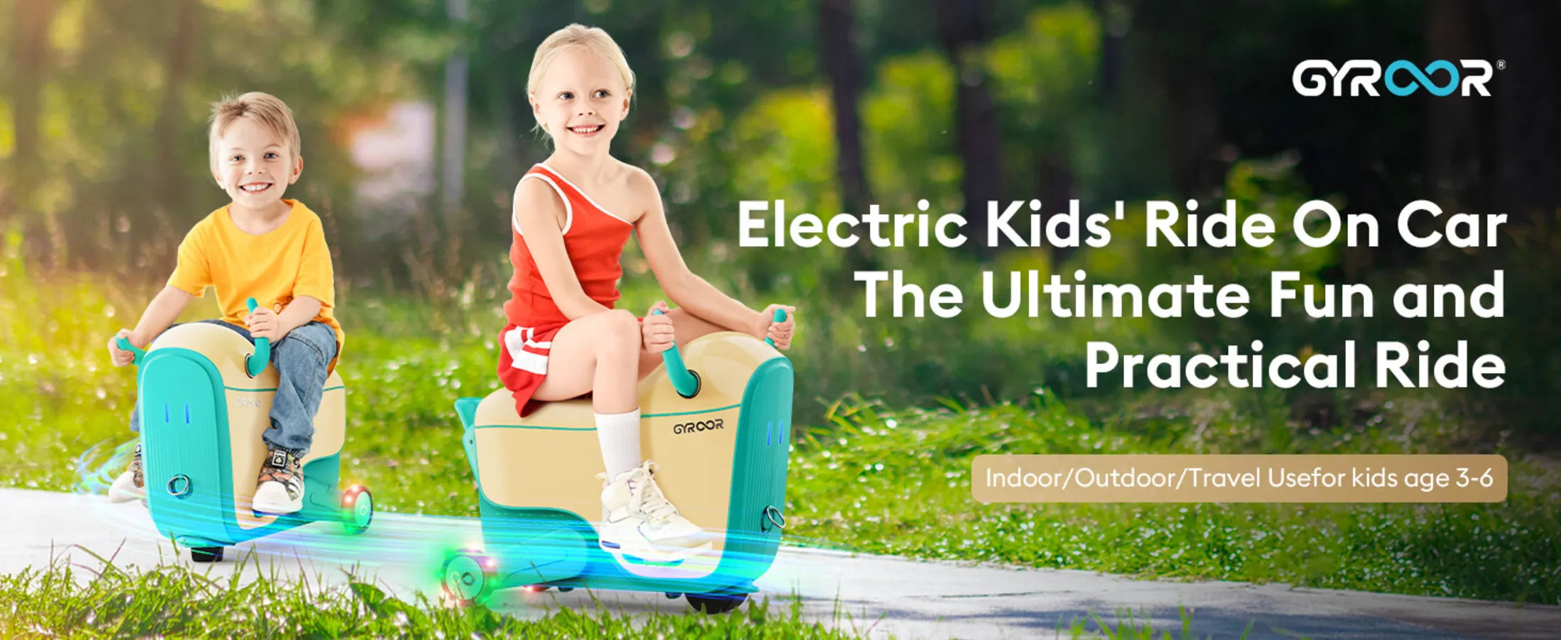 Electric Ride-On Suitcase by GYROOR GNU A-Plus Content - 1