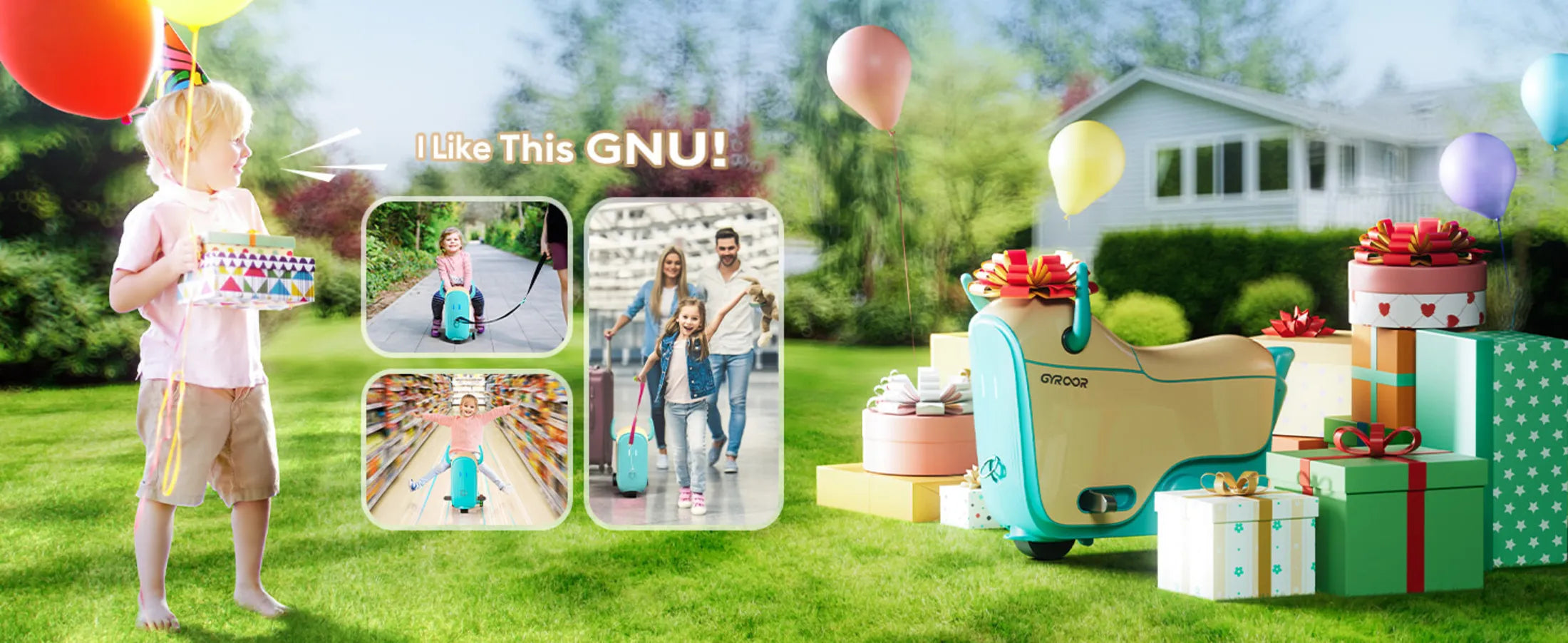 Electric Ride-On Suitcase by GYROOR GNU A-Plus Content - 7