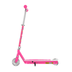 A side view of a GYROOR Minions KS2 Electric Kids Scooter - Pink - with visible brand logo on a white background