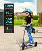 GYROOR H30 Max Kids Electric Scooter With Bluetooth Music Speaker - AHA SUPERSTORE