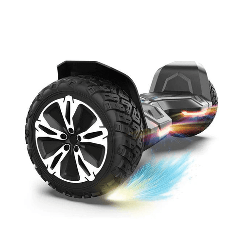 GYROOR G2 Warrior Hoverboard - Side view with colourful lights - AHA SUPERSTORE